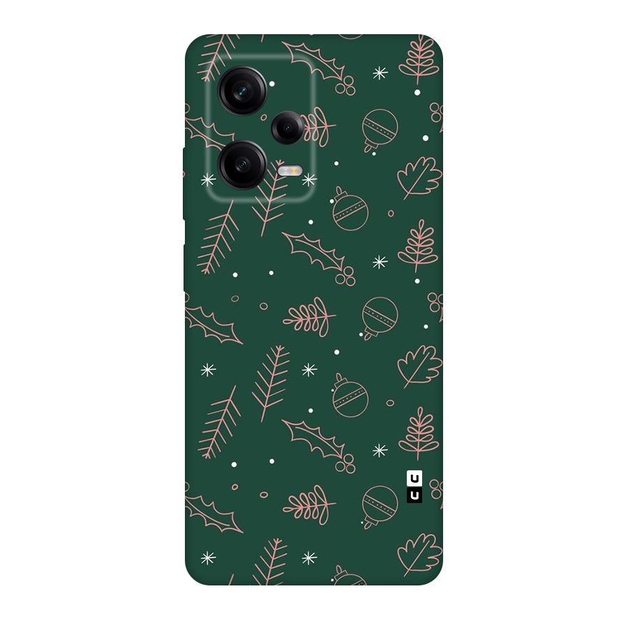 Christmas Season Leaves Original Polycarbonate Back Case for Redmi Note 12 Pro