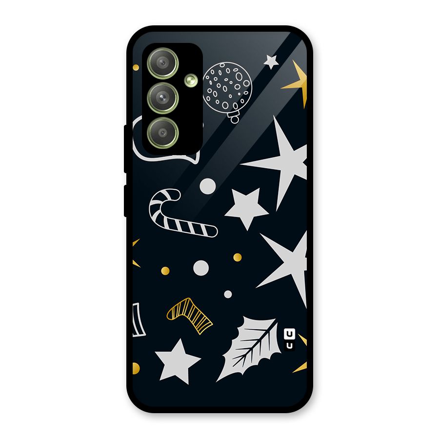 Christmas Special Pattern Glass Back Case for Galaxy A54