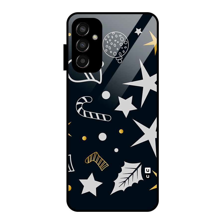 Christmas Special Pattern Glass Back Case for Galaxy F13