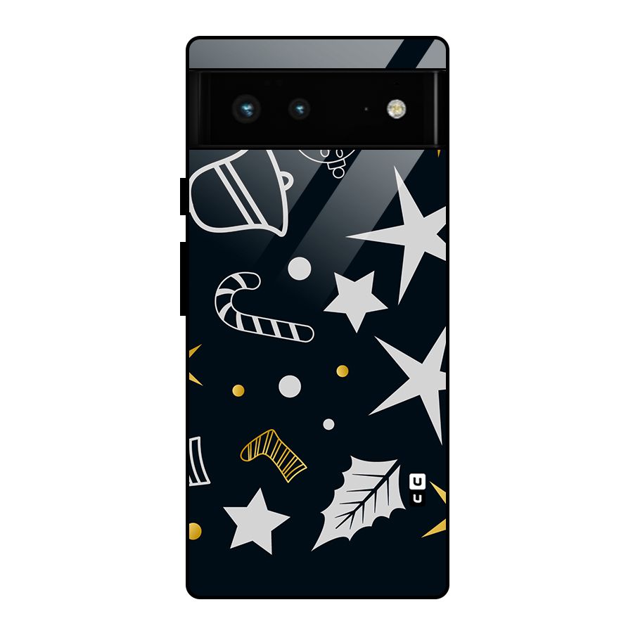 Christmas Special Pattern Glass Back Case for Google Pixel 6