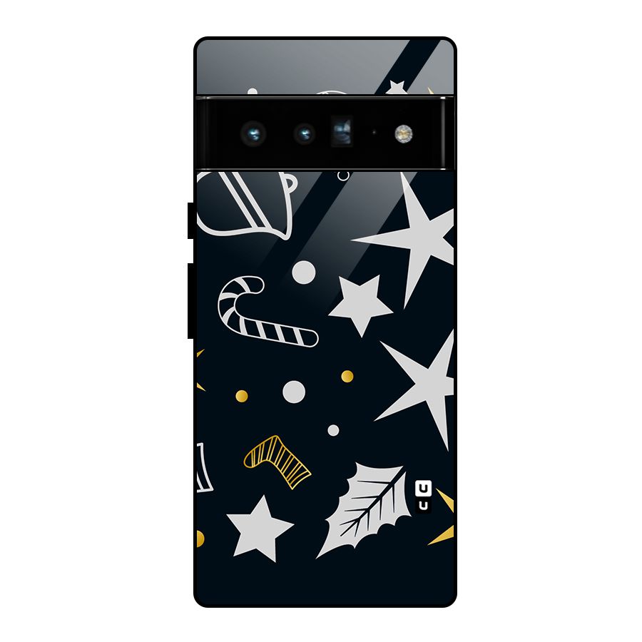 Christmas Special Pattern Glass Back Case for Google Pixel 6 Pro