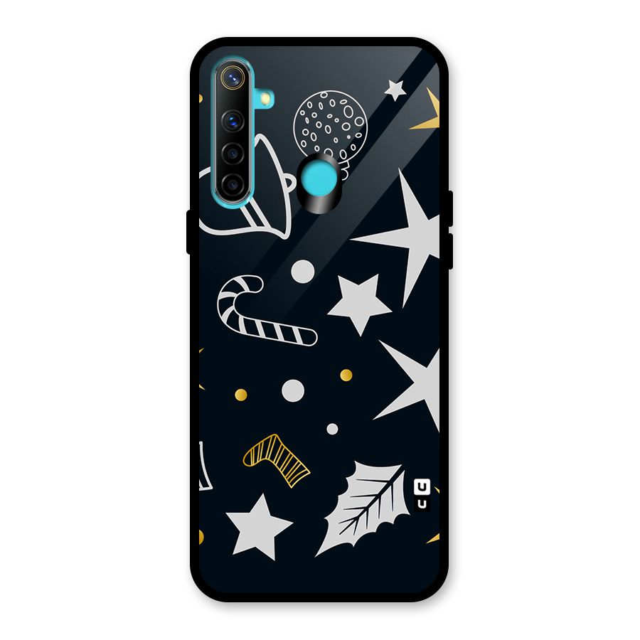 Christmas Special Pattern Glass Back Case for Realme Narzo 10