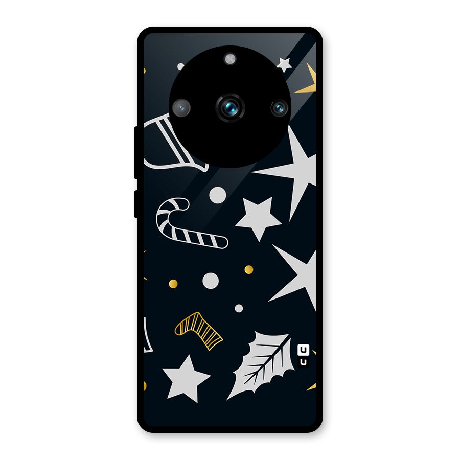 Christmas Special Pattern Glass Back Case for Realme Narzo 60 Pro