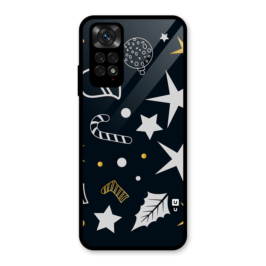 Christmas Special Pattern Glass Back Case for Redmi Note 11S