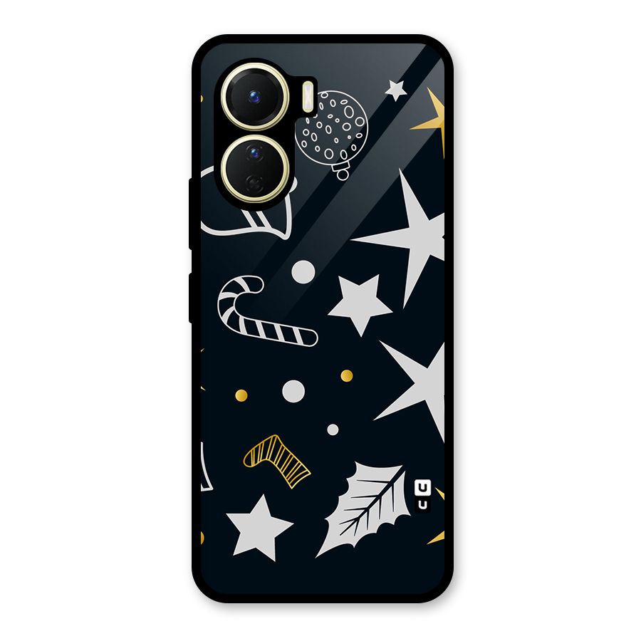 Christmas Special Pattern Glass Back Case for Vivo Y16