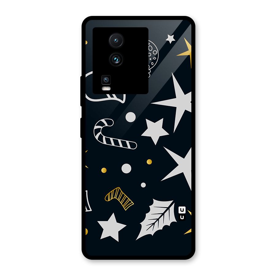Christmas Special Pattern Glass Back Case for Vivo iQOO Neo 7