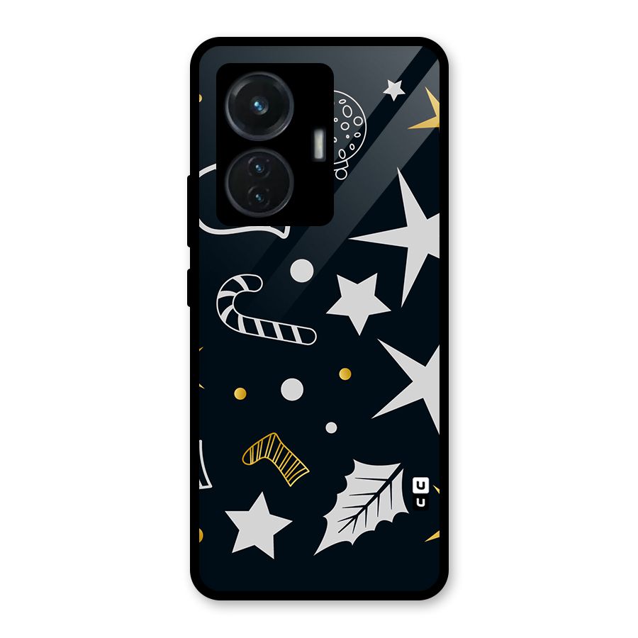 Christmas Special Pattern Glass Back Case for iQOO Z6 44W