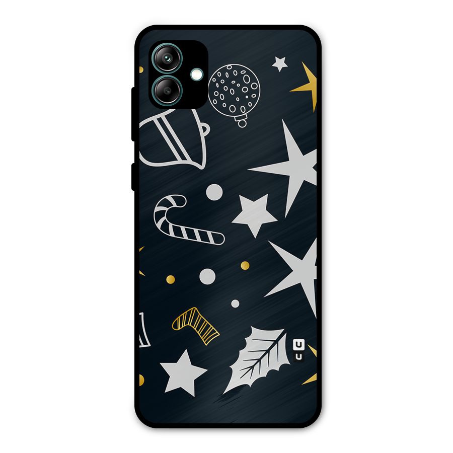 Christmas Special Pattern Metal Back Case for Galaxy A04