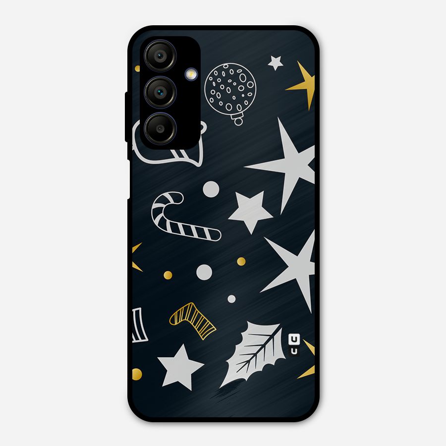 Christmas Special Pattern Metal Back Case for Galaxy A15 5G