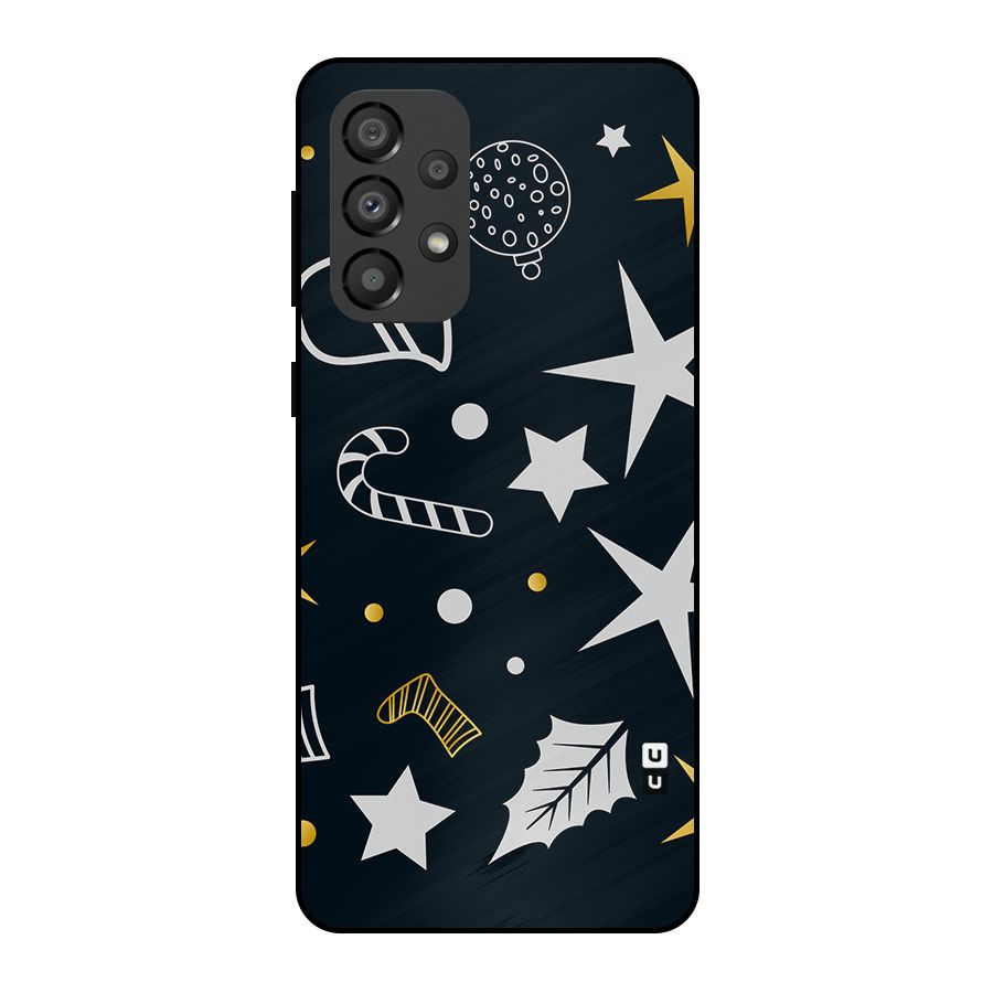 Christmas Special Pattern Metal Back Case for Galaxy A33 5G