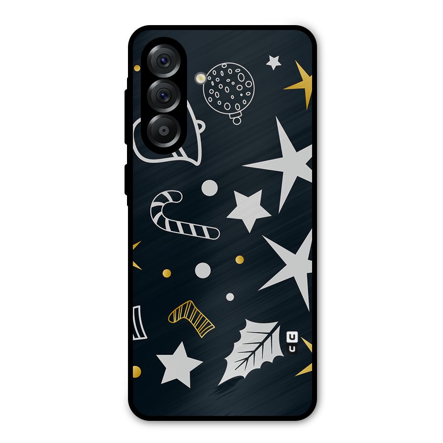 Christmas Special Pattern Metal Back Case for Galaxy A36