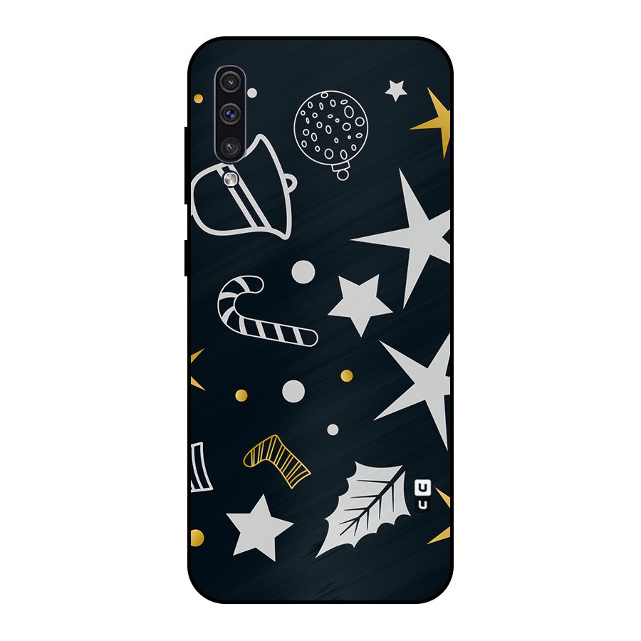 Christmas Special Pattern Metal Back Case for Galaxy A50s