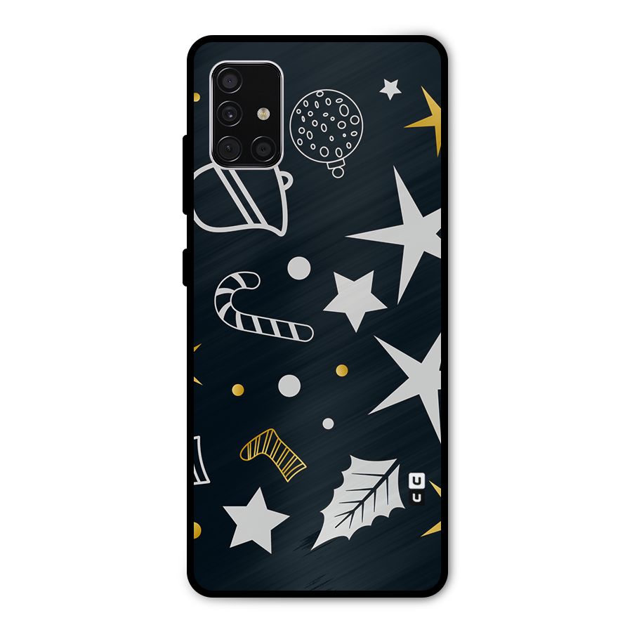 Christmas Special Pattern Metal Back Case for Galaxy A51
