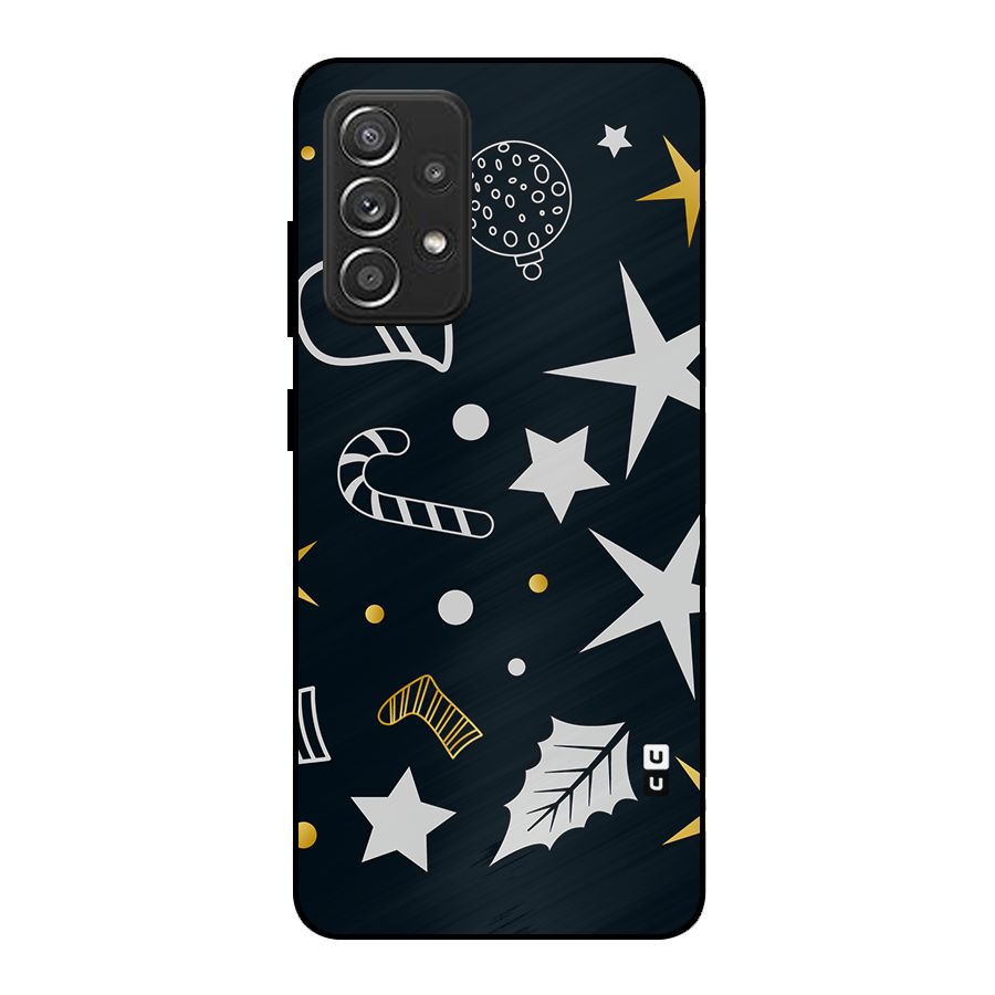 Christmas Special Pattern Metal Back Case for Galaxy A52s 5G