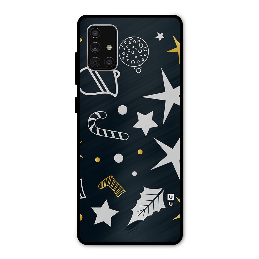 Christmas Special Pattern Metal Back Case for Galaxy A71