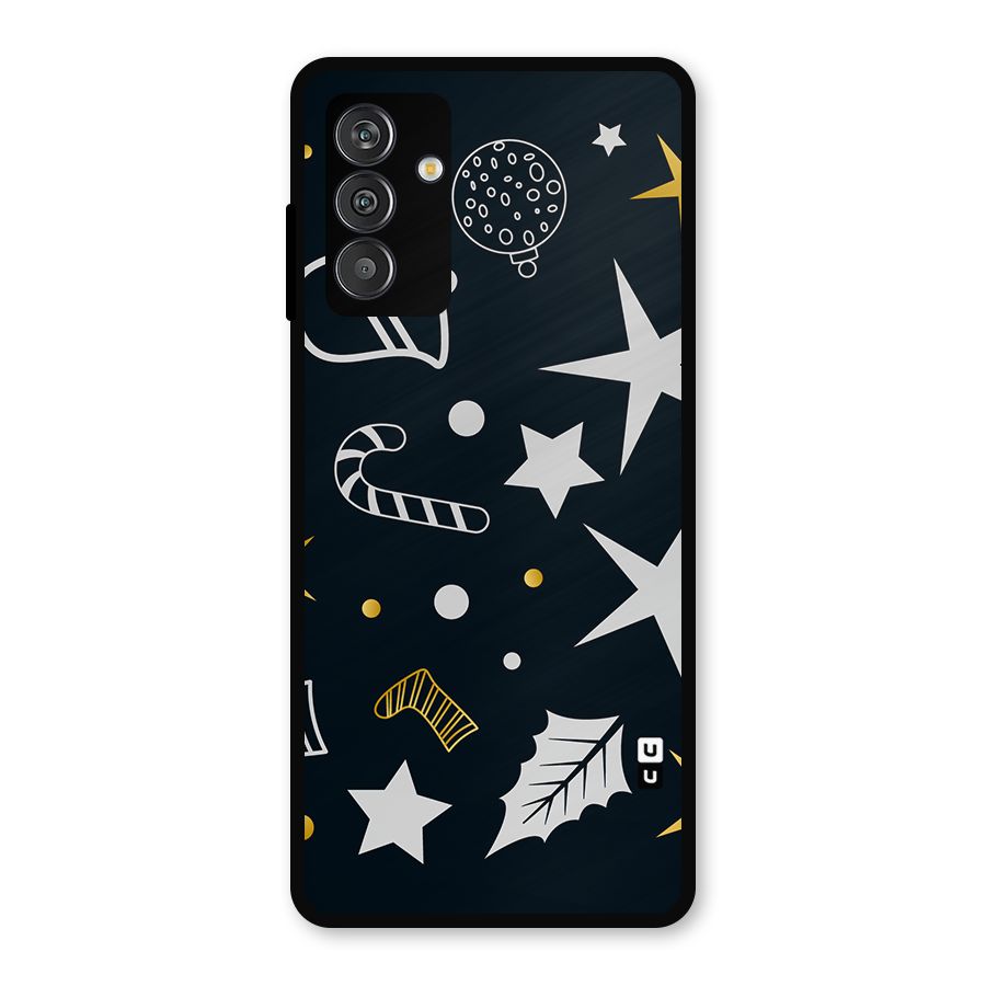 Christmas Special Pattern Metal Back Case for Galaxy F13