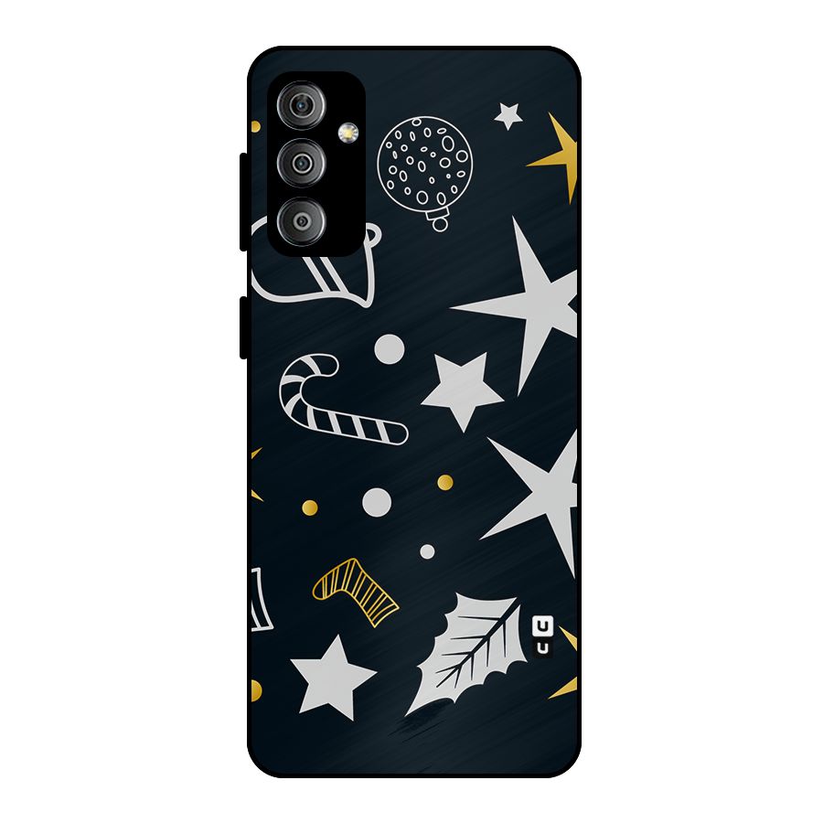 Christmas Special Pattern Metal Back Case for Galaxy F23