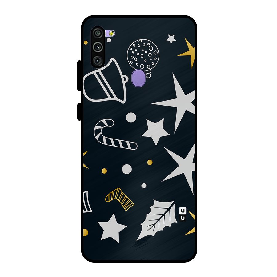Christmas Special Pattern Metal Back Case for Galaxy M11