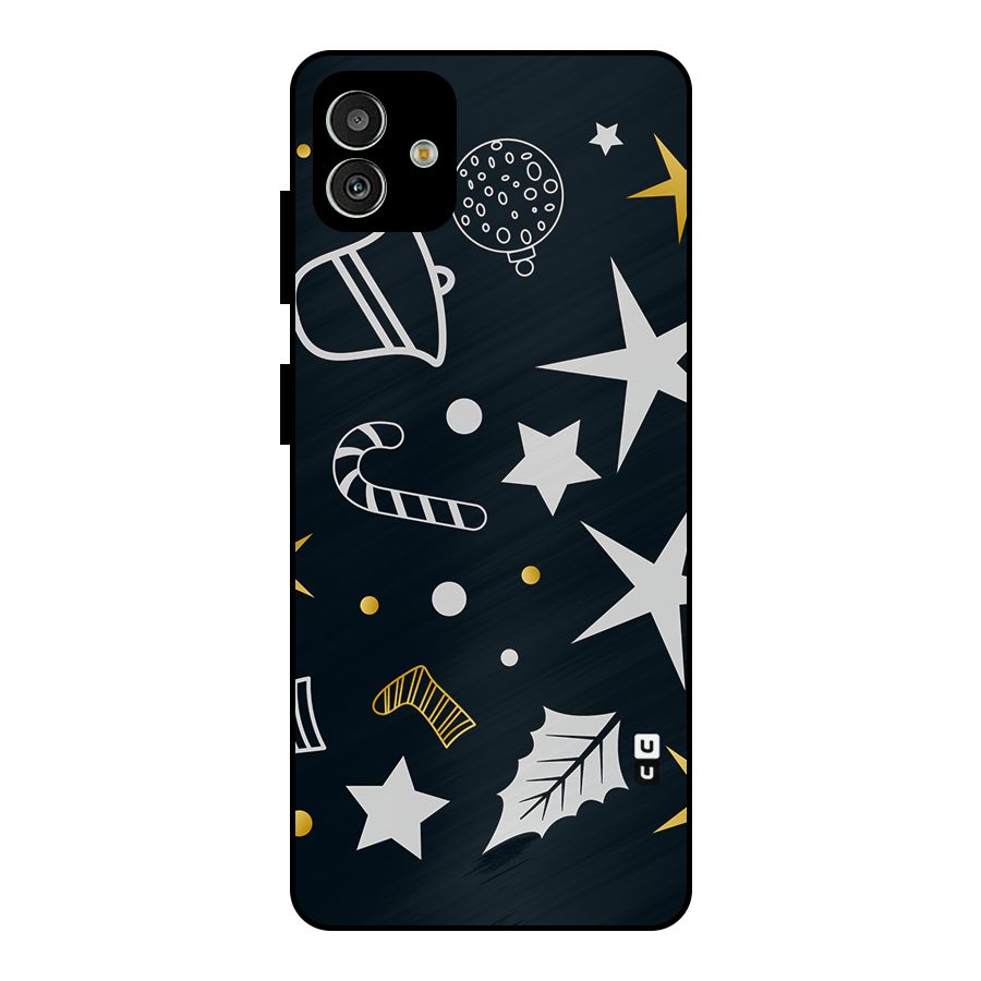Christmas Special Pattern Metal Back Case for Galaxy M13 5G