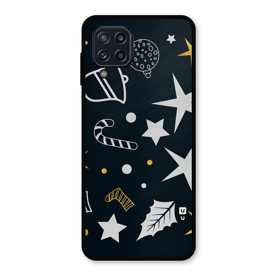 Christmas Special Pattern Metal Back Case for Galaxy M32