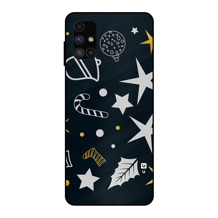 Christmas Special Pattern Metal Back Case for Galaxy M51