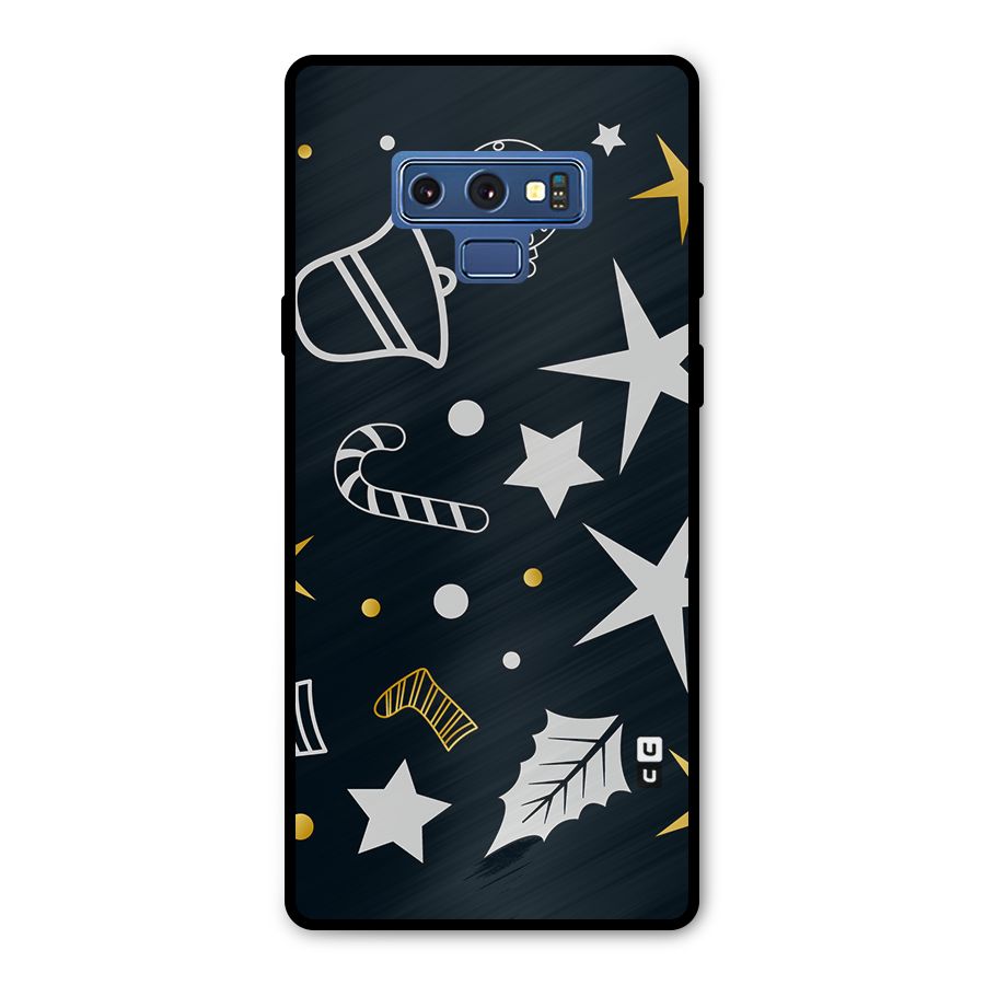 Christmas Special Pattern Metal Back Case for Galaxy Note 9