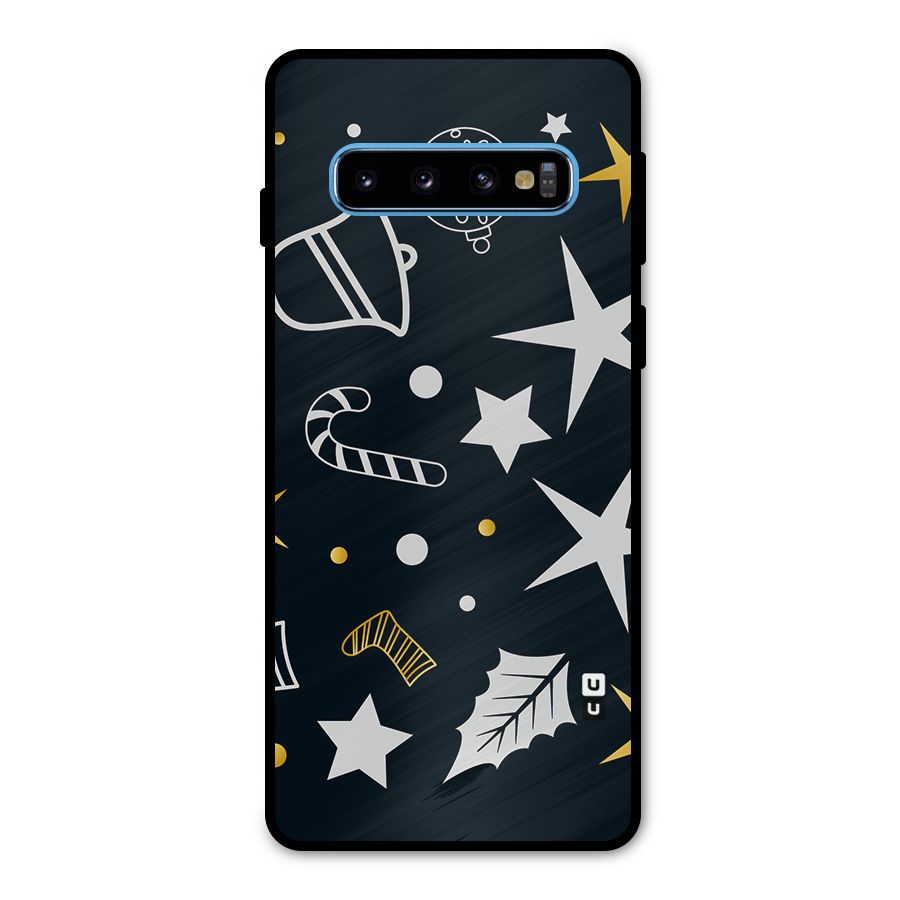 Christmas Special Pattern Metal Back Case for Galaxy S10