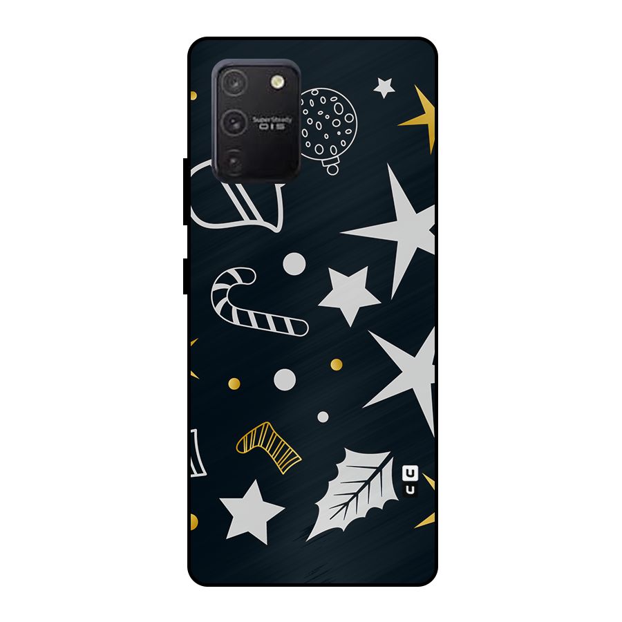 Christmas Special Pattern Metal Back Case for Galaxy S10 Lite