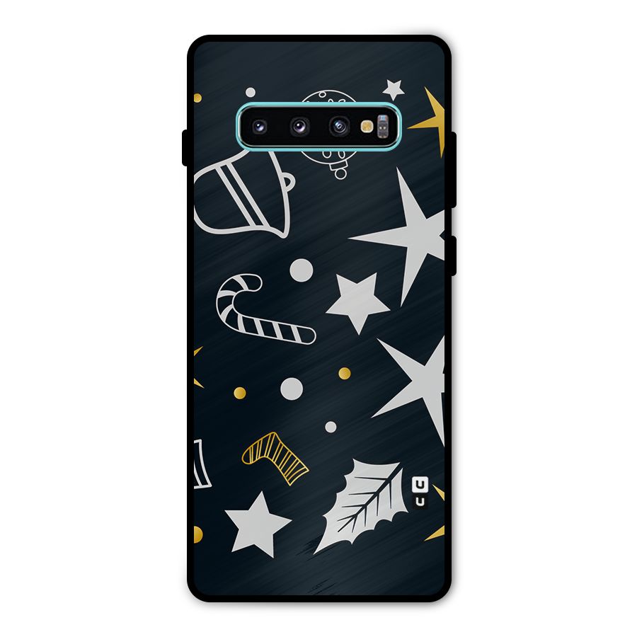 Christmas Special Pattern Metal Back Case for Galaxy S10 Plus