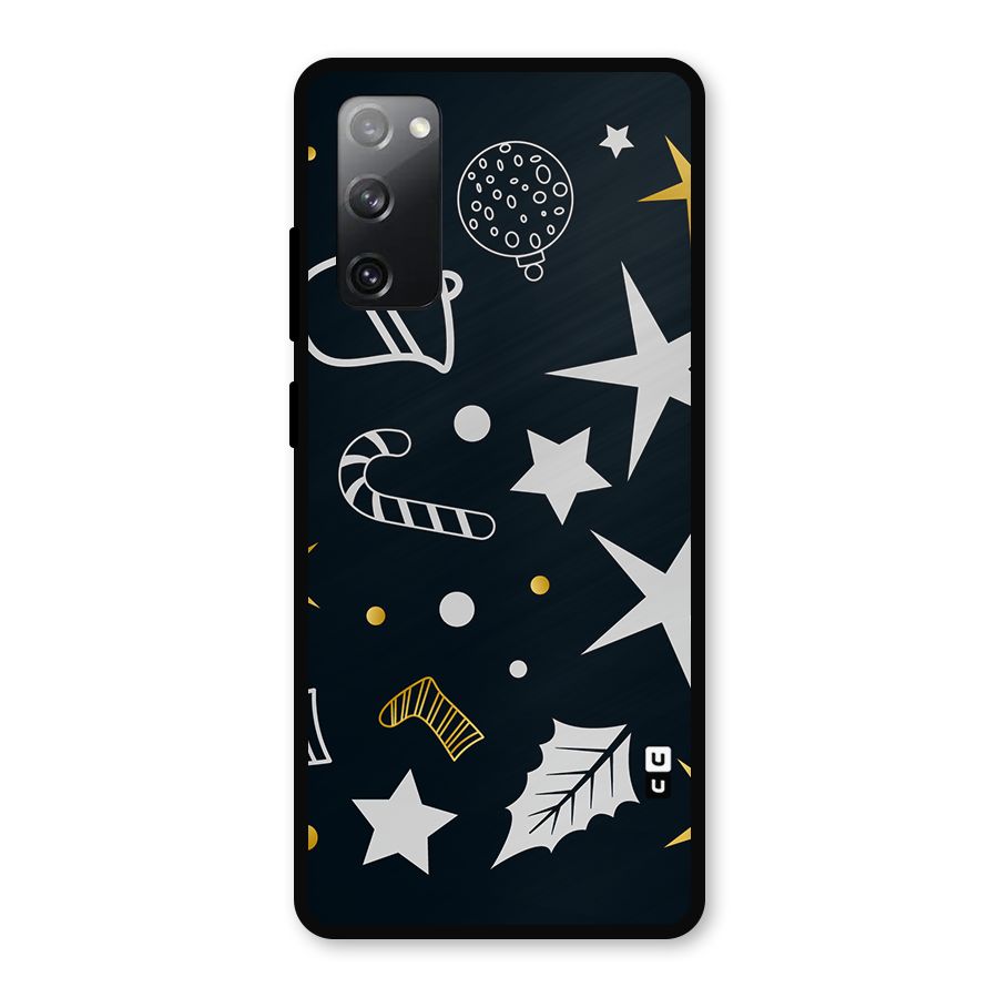 Christmas Special Pattern Metal Back Case for Galaxy S20 FE 5G