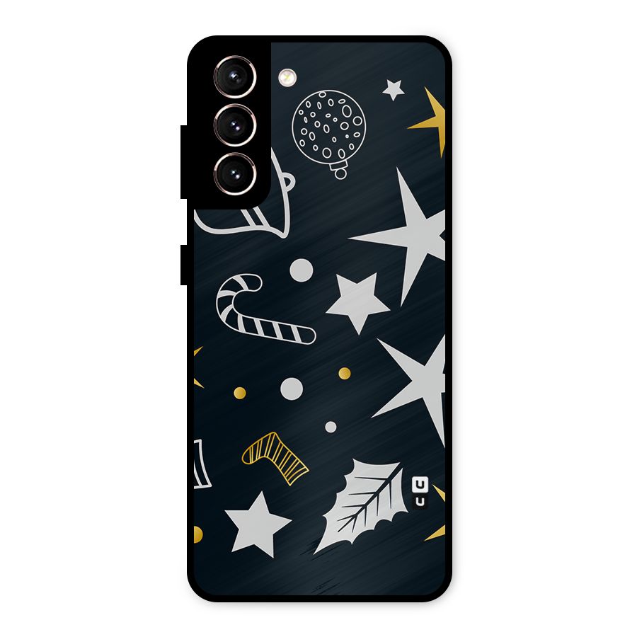 Christmas Special Pattern Metal Back Case for Galaxy S21 5G