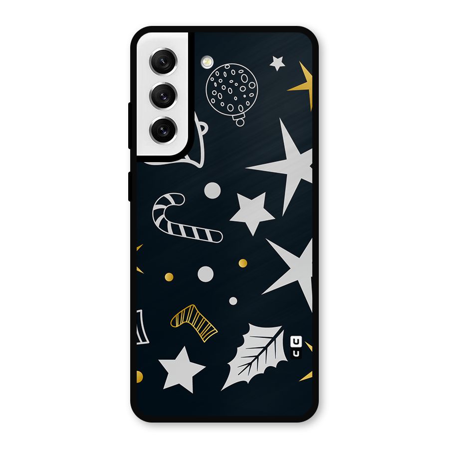 Christmas Special Pattern Metal Back Case for Galaxy S21 FE 5G