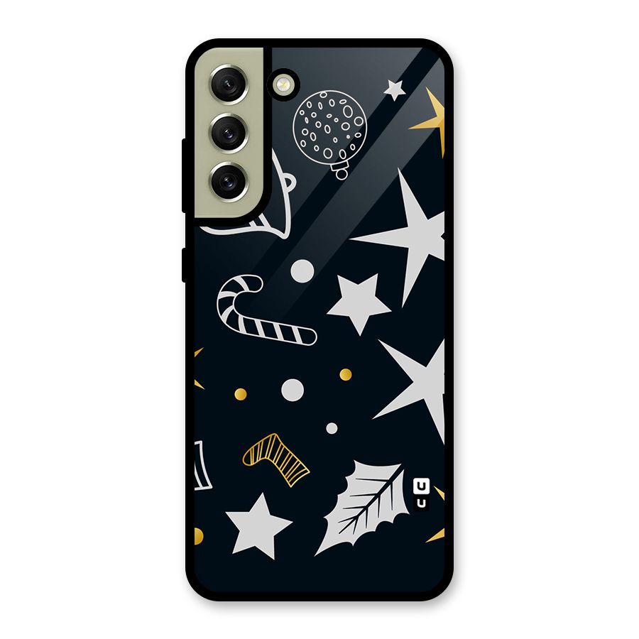Christmas Special Pattern Metal Back Case for Galaxy S21 FE 5G (2023)
