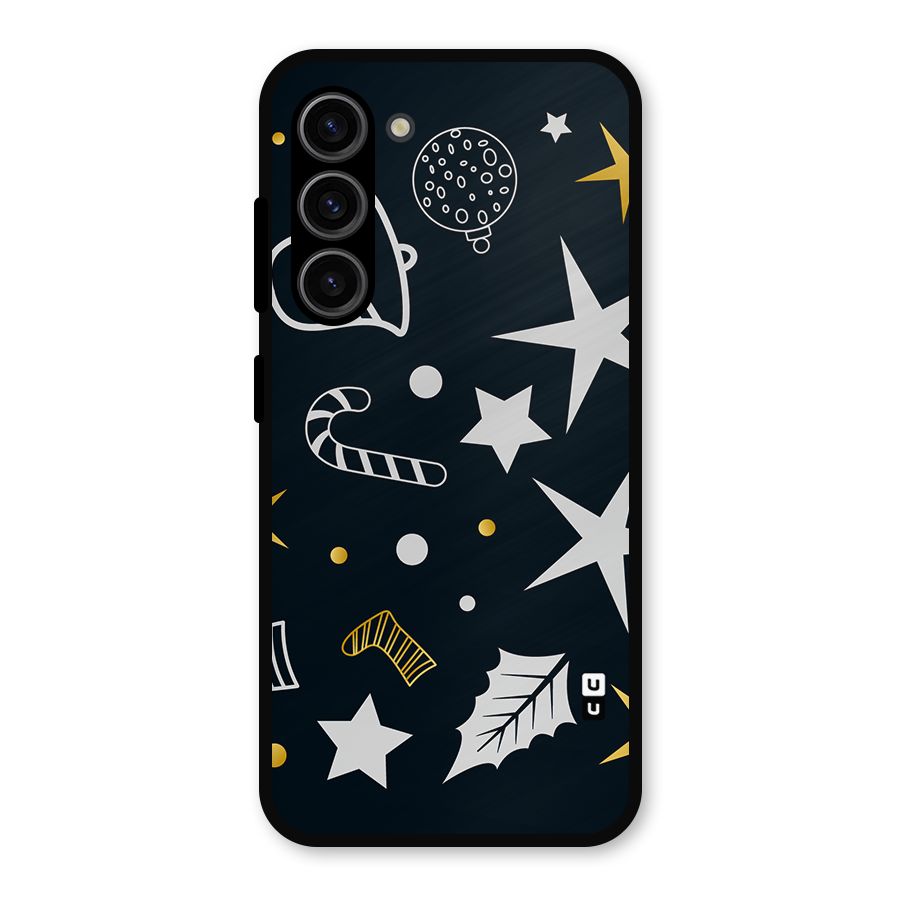 Christmas Special Pattern Metal Back Case for Galaxy S23