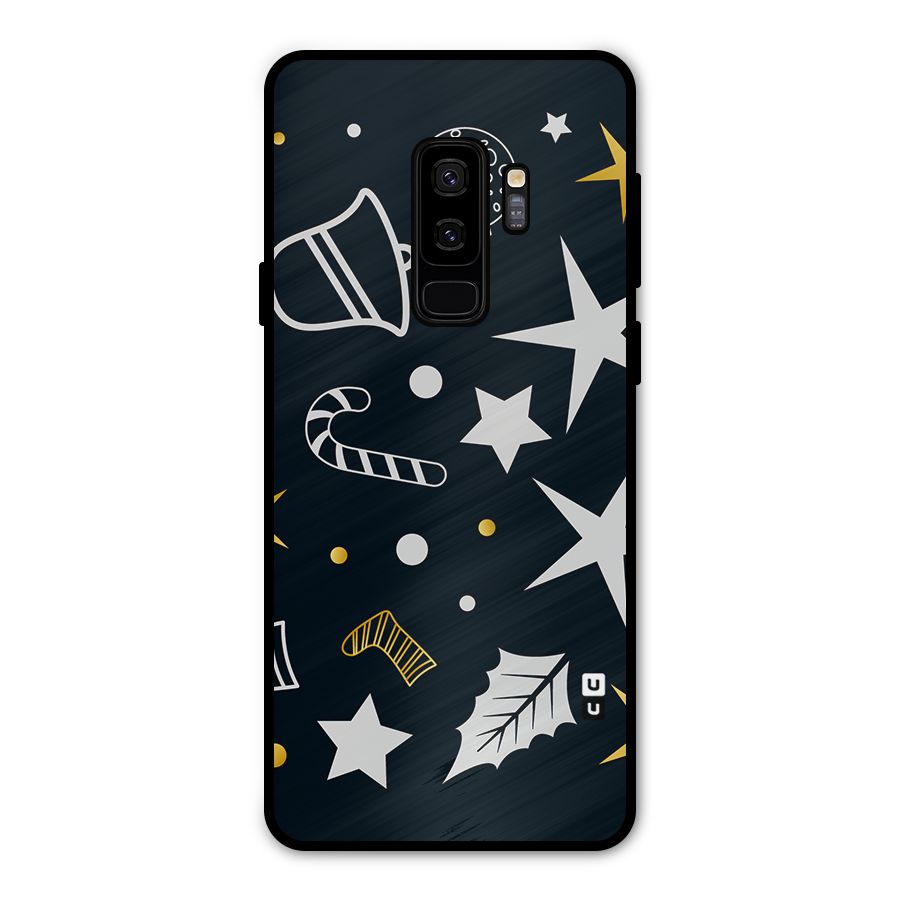Christmas Special Pattern Metal Back Case for Galaxy S9 Plus