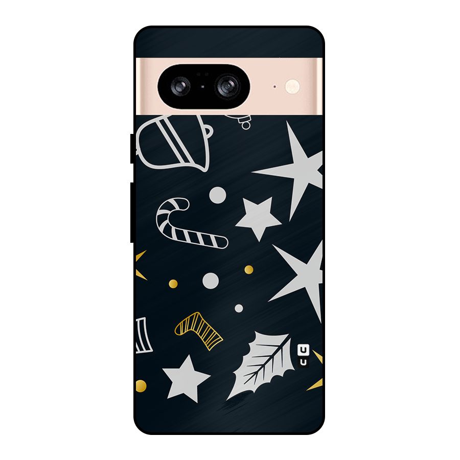 Christmas Special Pattern Metal Back Case for Google Pixel 8