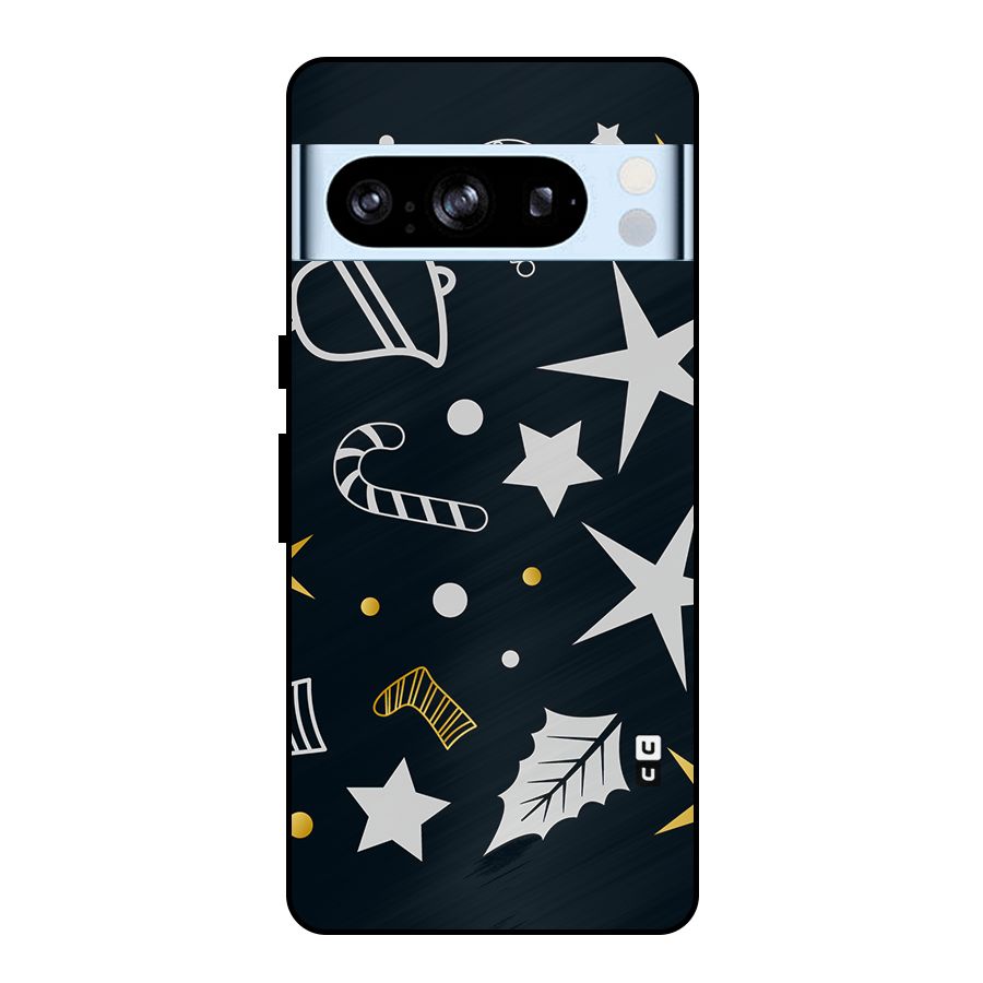 Christmas Special Pattern Metal Back Case for Google Pixel 8 Pro
