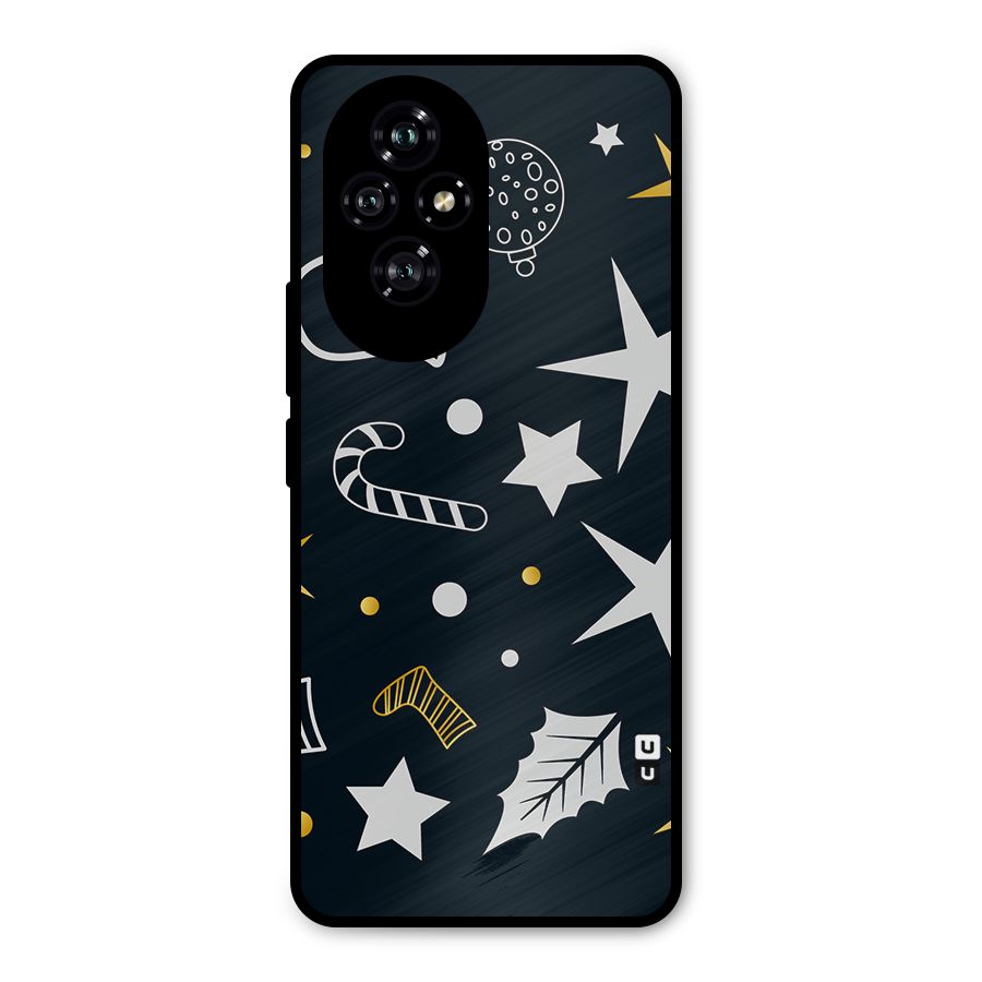 Christmas Special Pattern Metal Back Case for Honor 200