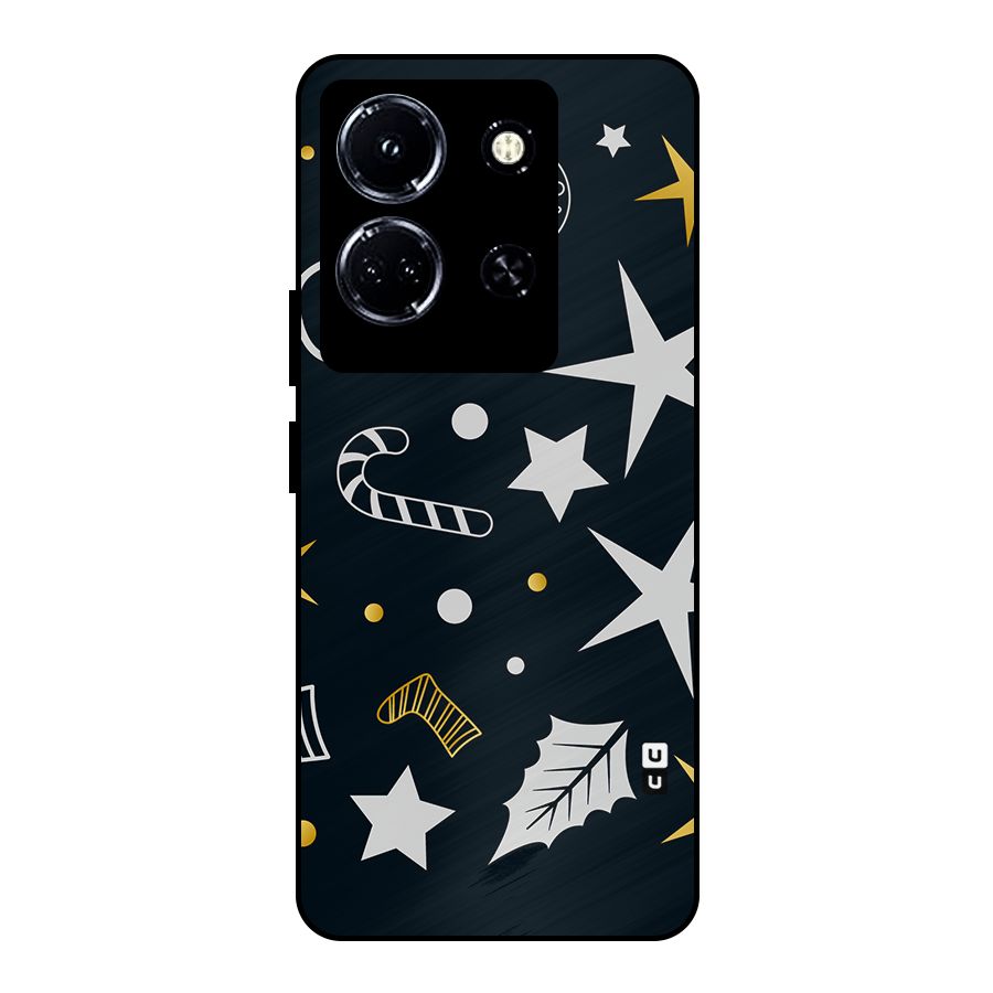 Christmas Special Pattern Metal Back Case for Infinix Note 30 5G