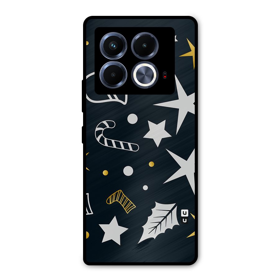Christmas Special Pattern Metal Back Case for Infinix Note 40 5G