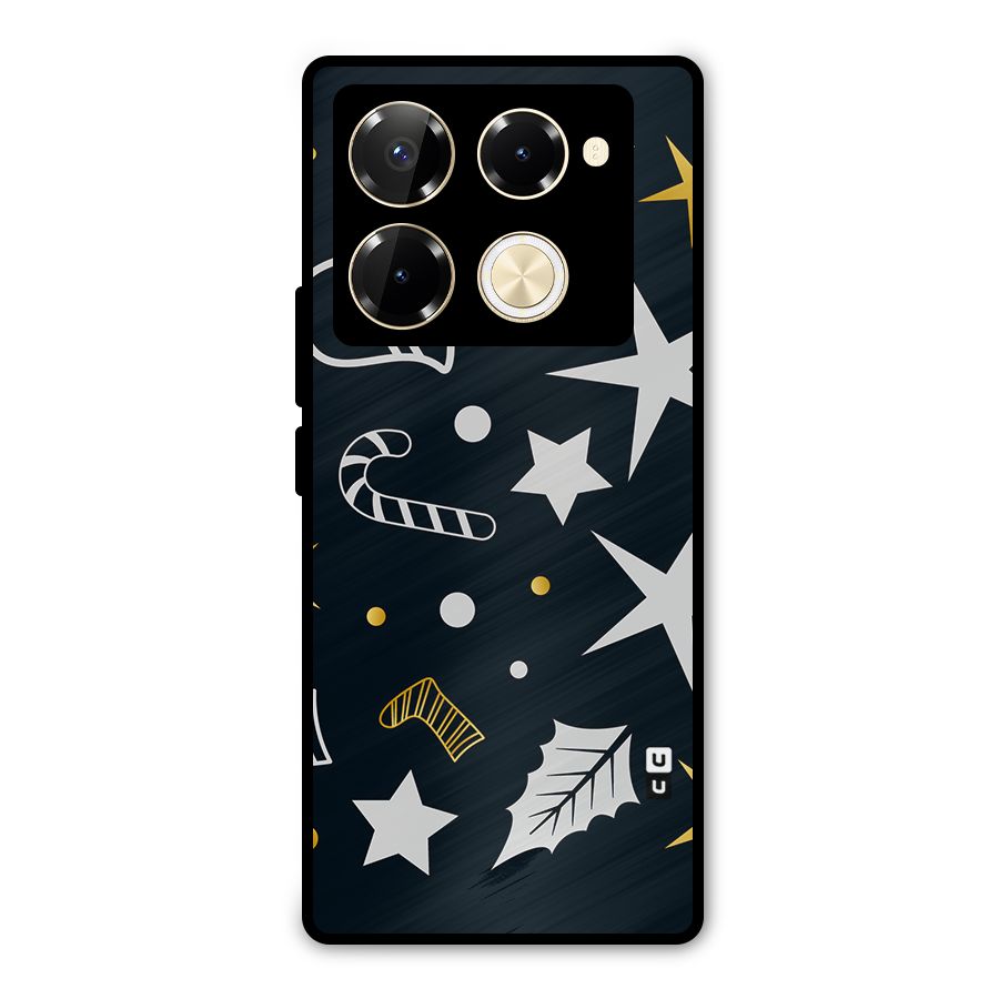 Christmas Special Pattern Metal Back Case for Infinix Note 40 Pro Plus
