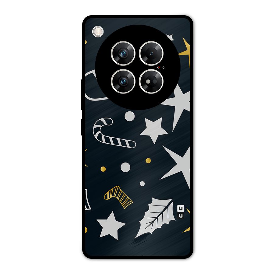 Christmas Special Pattern Metal Back Case for Infinix Zero 40 5G