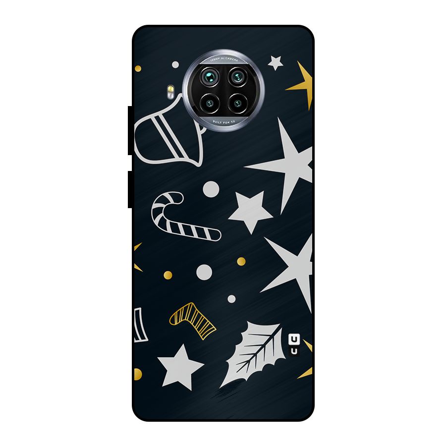 Christmas Special Pattern Metal Back Case for Mi 10i