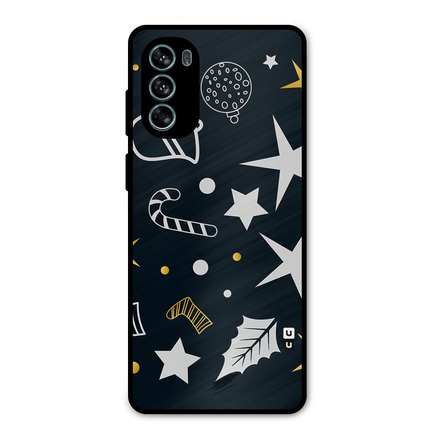 Christmas Special Pattern Metal Back Case for Moto G62