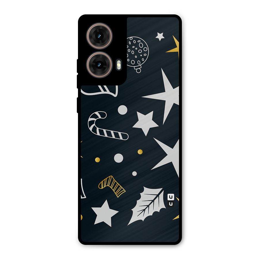 Christmas Special Pattern Metal Back Case for Moto G85