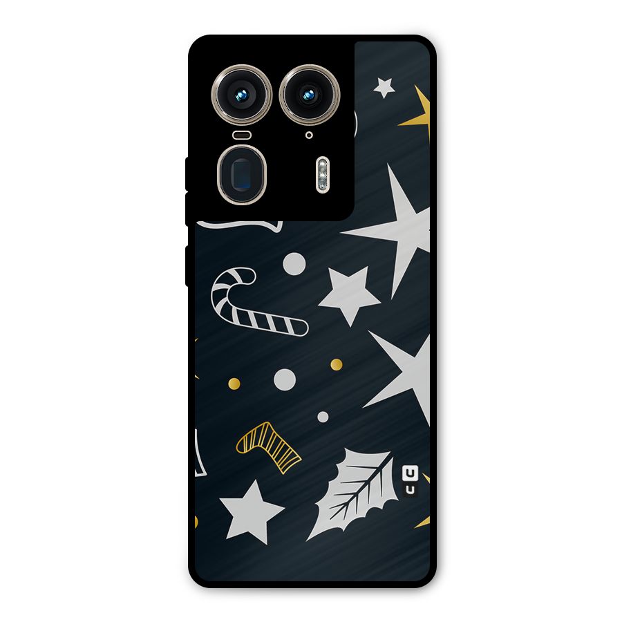 Christmas Special Pattern Metal Back Case for Motorola Edge 50 Ultra