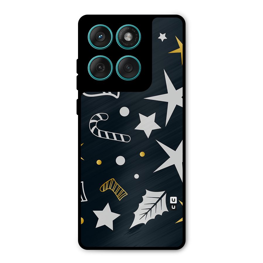 Christmas Special Pattern Metal Back Case for Motorola Edge 60 Fusion