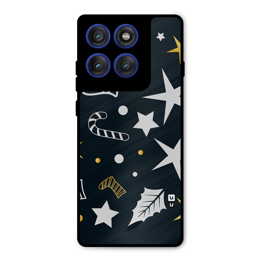 Christmas Special Pattern Metal Back Case for Motorola Edge 60 Pro