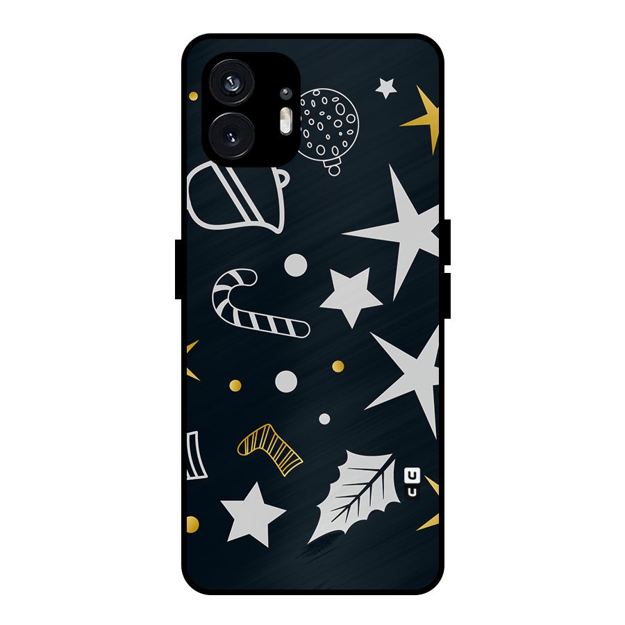 Christmas Special Pattern Metal Back Case for Nothing Phone 2