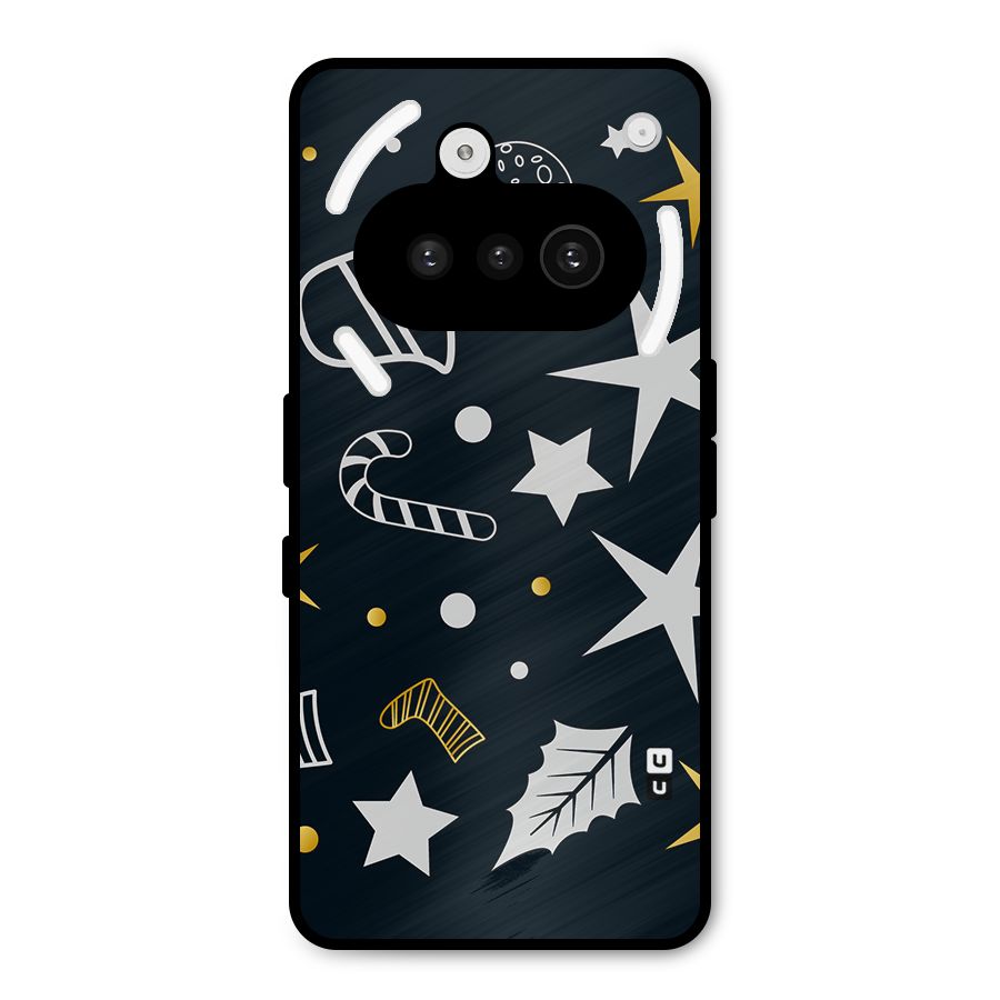 Christmas Special Pattern Metal Back Case for Nothing Phone 3a